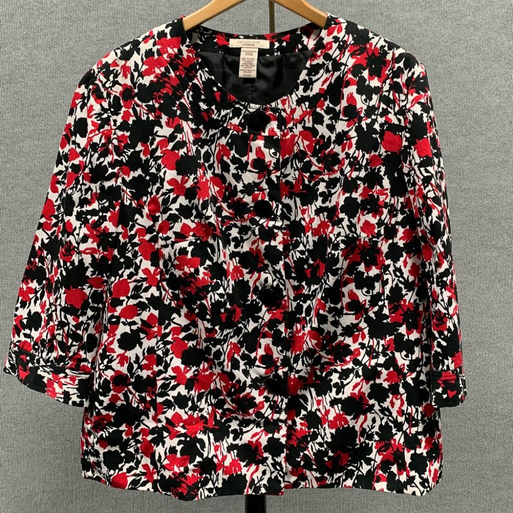 NWOT Covington 3/4 Sleeve Jacket 20-22W